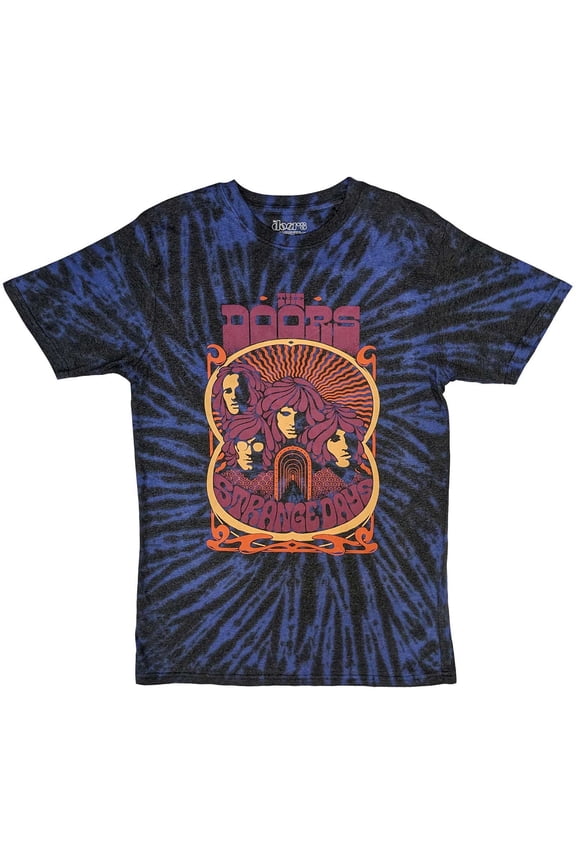 Men's Doors Strange Days (Dip-Dye) Tie Dye T-shirt X-Large Blue
