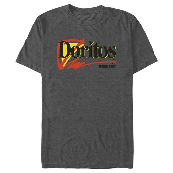 Men's Doritos 90s Logo Graphic Tee Charcoal Heather 2X Large