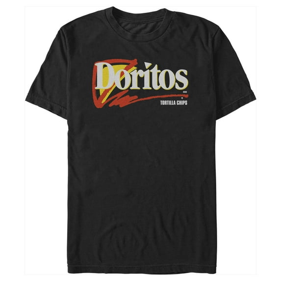 Men's Doritos 90s Logo Grey Graphic Tee Black 3X Large
