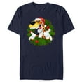 thumbnail image 1 of Men's Doritos Christmas Wreath Chester  Graphic Tee Navy Blue 2X Large, 1 of 5