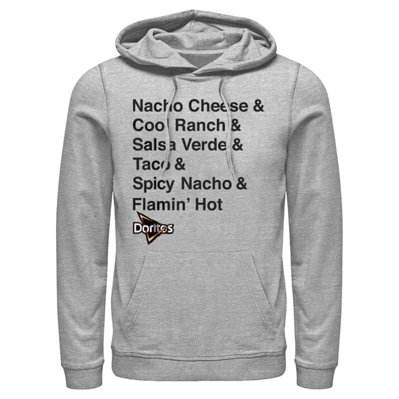 Men's Doritos Flavors Stack Pull Over Hoodie Athletic Heather Medium