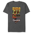 thumbnail image 1 of Men's Doritos Logo Evolution Graphic Tee Charcoal Heather Small, 1 of 5