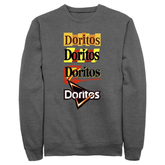 Men's Doritos Logo Evolution Sweatshirt Charcoal Heather X Large