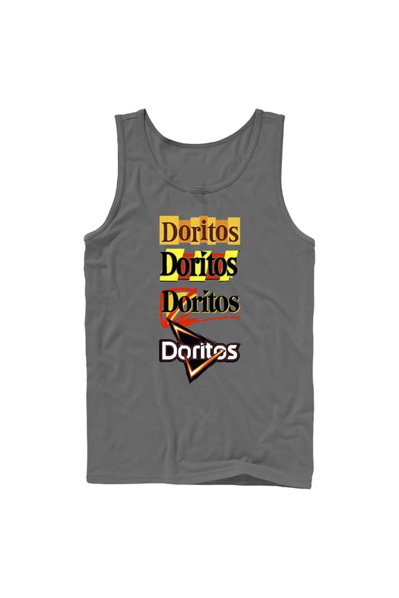 Men's Doritos Logo Evolution Tank Top Charcoal Large