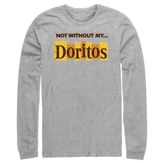 Men's Doritos Not Without My… Original Logo  Long Sleeve Shirt Athletic Heather Medium