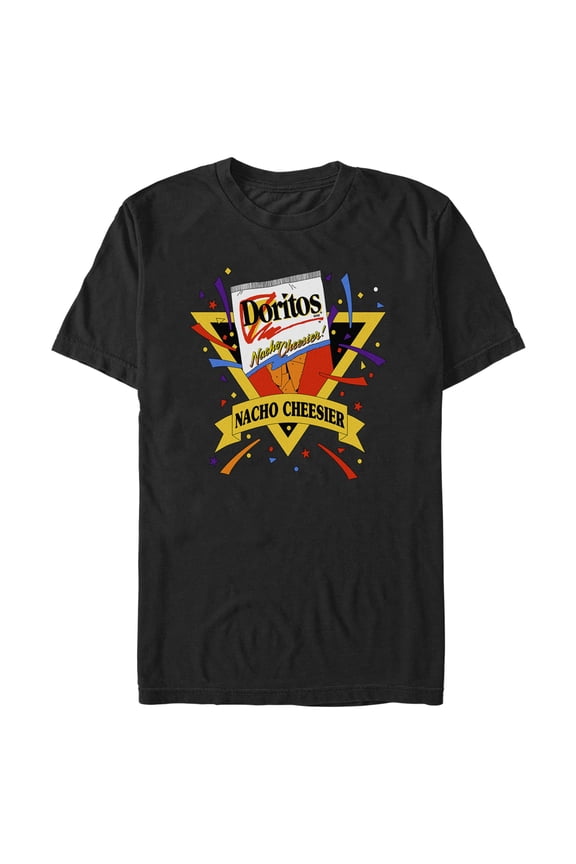 Men's Doritos Retro Nacho Cheesier Graphic Tee Black X Large