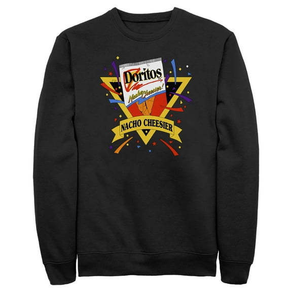Men's Doritos Retro Nacho Cheesier  Sweatshirt Black 3X Large