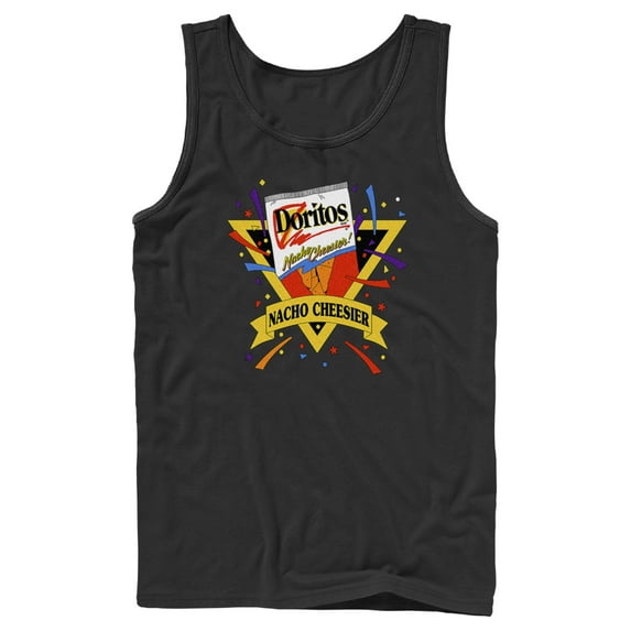 Men's Doritos Retro Nacho Cheesier Tank Top Black Small