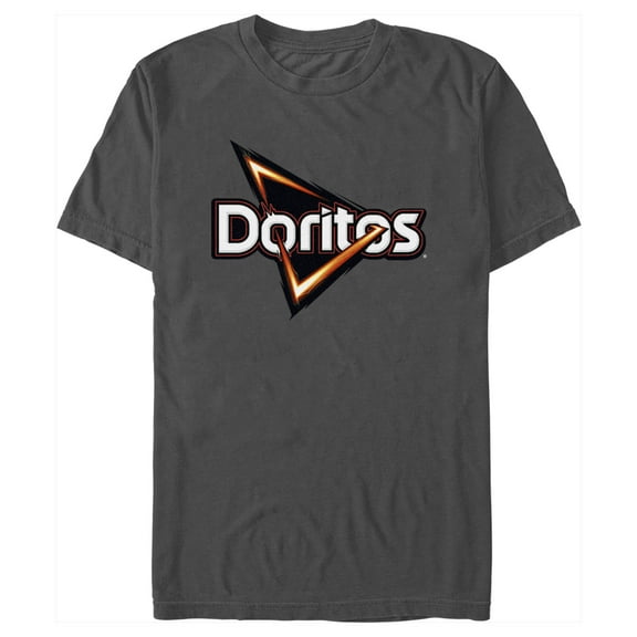 Men's Doritos Triangle Logo  Graphic Tee Charcoal 2X Large