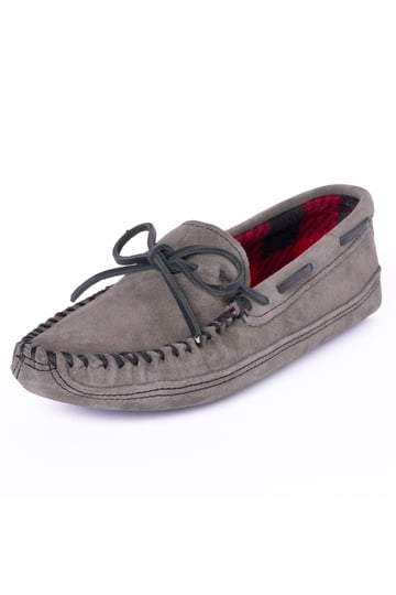 Minnetonka Men\'s Dark Gray Suede Loafers. Size 8 Amazon.com | Minnetonka Men main image 4