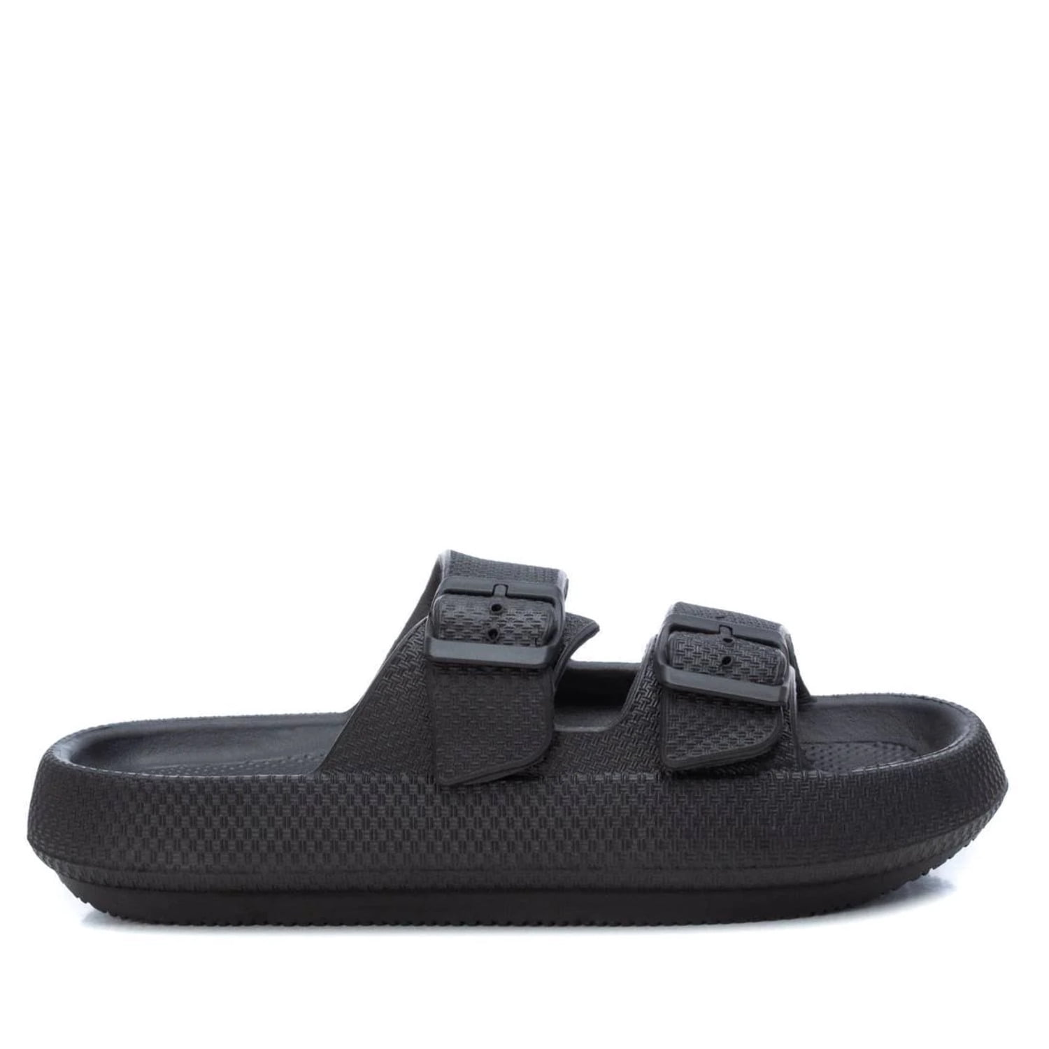 NEW XTI men\'s double buckle slides in black Men main image 2