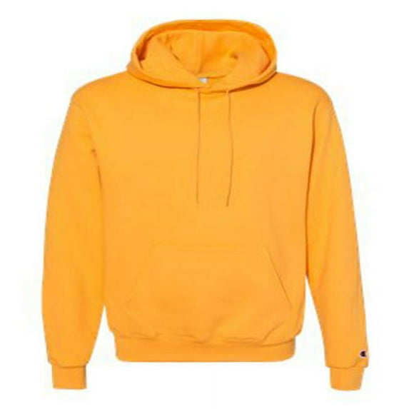 Men's Double Dry Action Fleece Pullover Hood, C/Gold - 2XL