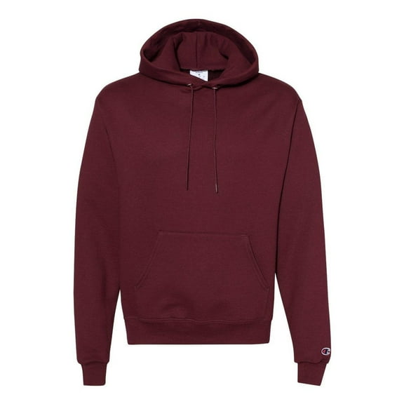 Men's Double Dry Action Fleece Pullover Hood, Maroon - XL