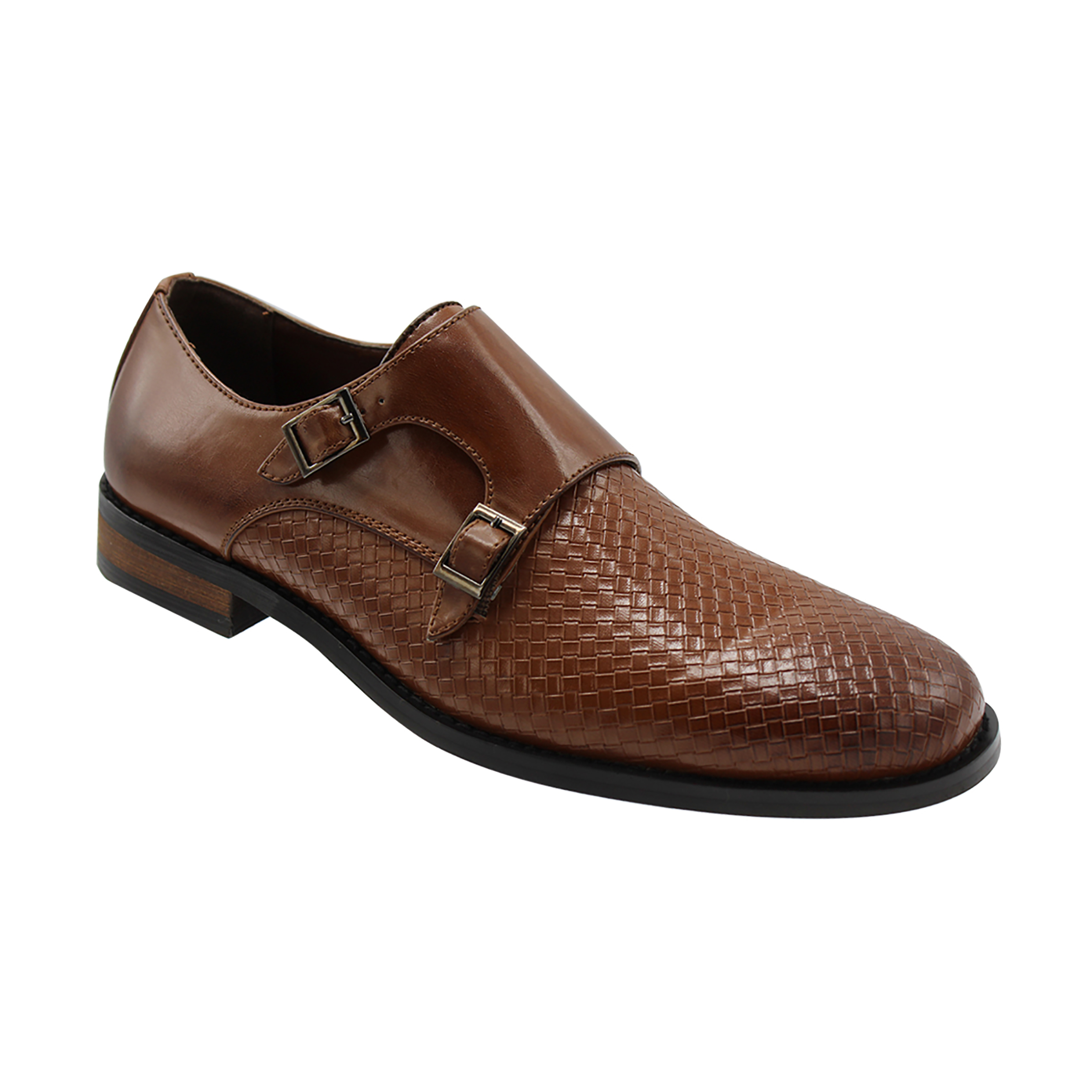 Men’s Double Monk Strap Slip On Formal Business Casual Comfortable Dress Shoes for Men - image 1 of 1