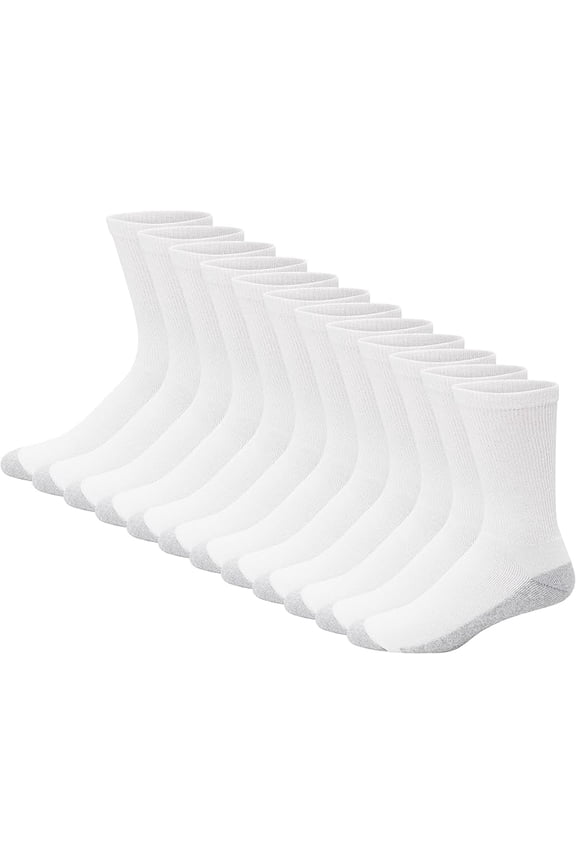 Men's Double Tough Crew Socks, 12-Pair Pack