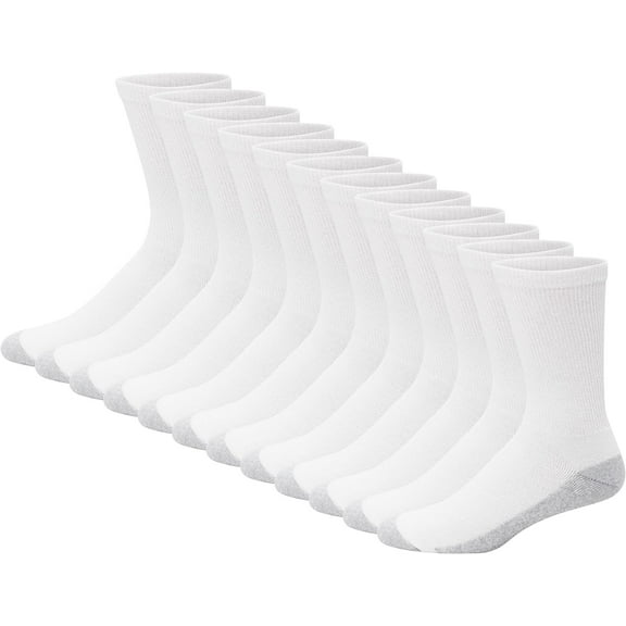 Men's Double Tough Crew Socks, 12-Pair Pack