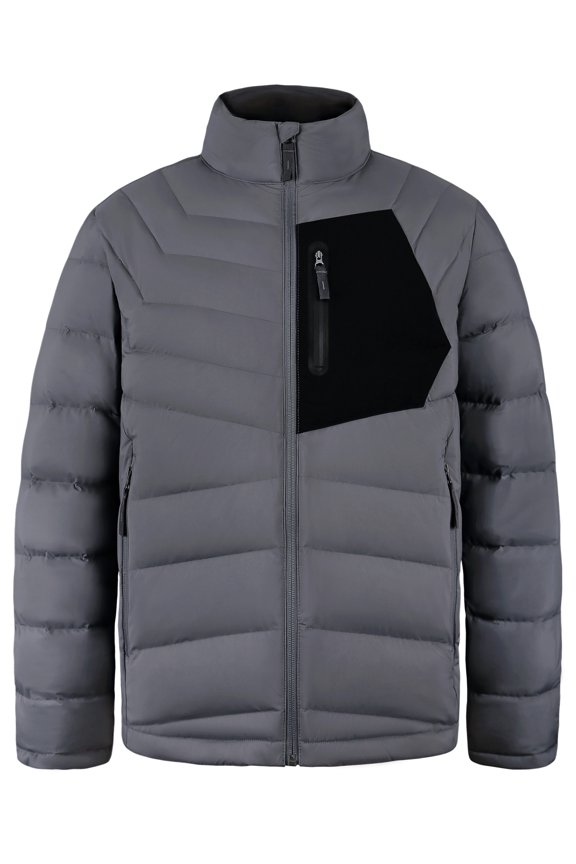 Men's Down Jacket Packable Water Resistant 5 Pockets Puffer Jacket Lightweight