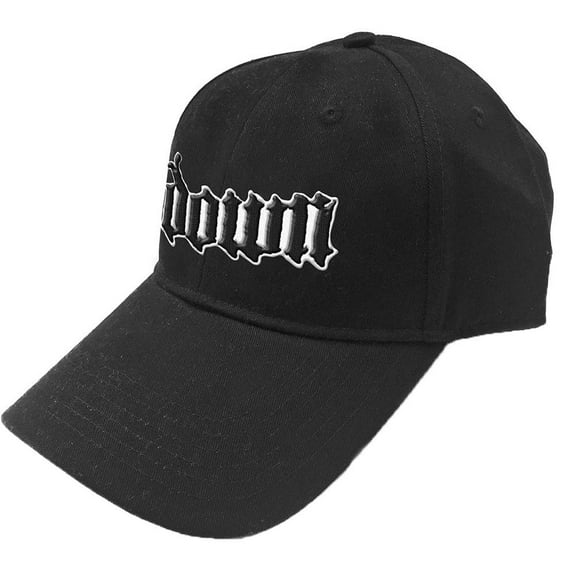 Men's Down Logo Baseball Cap Adjustable Black