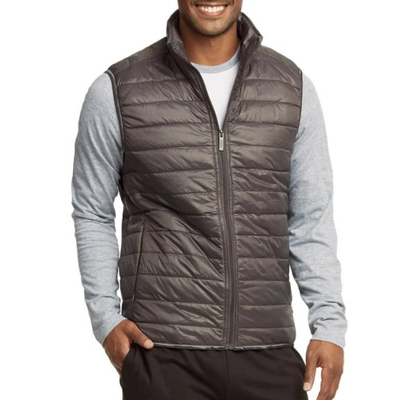 Men’s Down Puffer Vest with Zipper Pockets Lightweight S-3XL Packable Full Zip Up Running Warm Sleeveless Jacket Shell Outwear Fall Winter Menswear