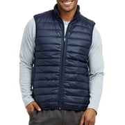 Men s Down Puffer Vest with Zipper Pockets Lightweight S-3XL Packable Full Zip Up Running Warm Sleeveless Jacket Shell Outwear Fall Winter Menswear
