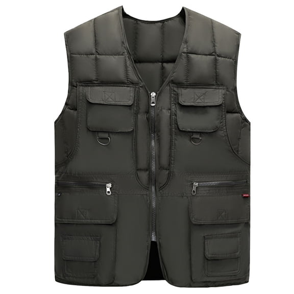 Men's Down Vest Lightweight Sleeveless Jacket Casual Warm Gilet For Outdoor Wear
