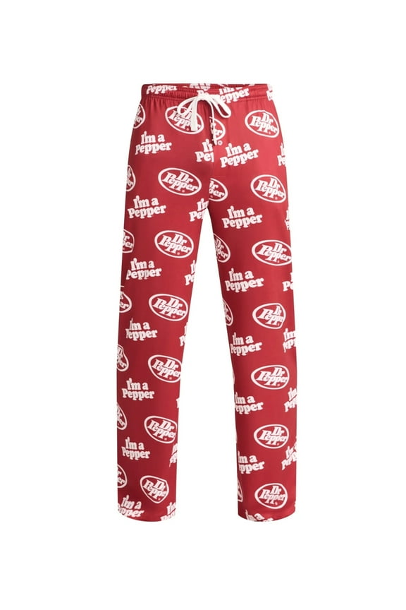 Men's Dr. Pepper Pajama Sleep Pants - Large