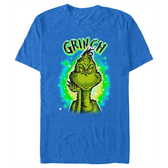 Men's Dr. Seuss Airbrush Grinch Graphic T-Shirt
