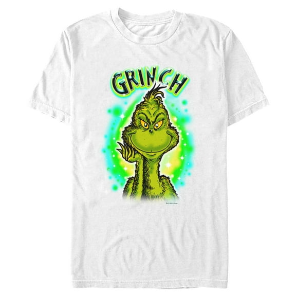 Men's Dr. Seuss Airbrush Grinch Graphic T-Shirt