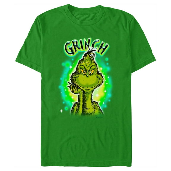 Men's Dr. Seuss Airbrush Grinch Graphic T-Shirt