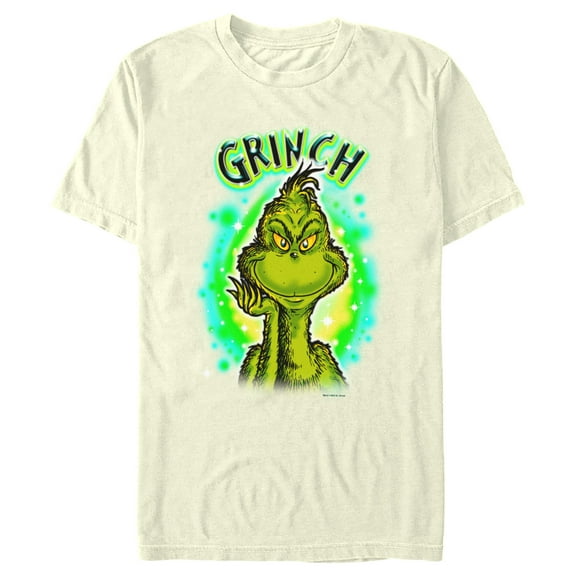 Men's Dr. Seuss Airbrush Grinch Graphic T-Shirt