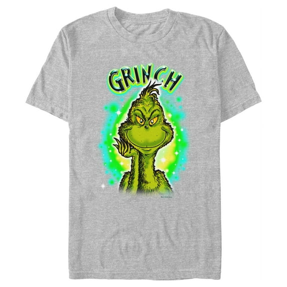 Men's Dr. Seuss Airbrush Grinch Graphic T-Shirt