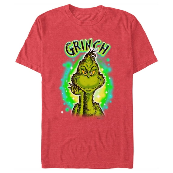 Men's Dr. Seuss Airbrush Grinch Graphic T-Shirt