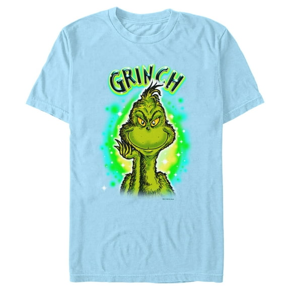 Men's Dr. Seuss Airbrush Grinch Graphic T-Shirt