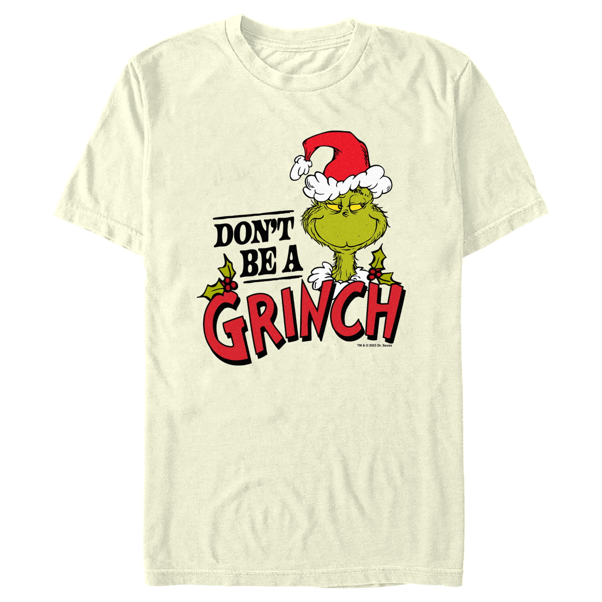 Men's Dr. Seuss Christmas Don't Be a Grinch  Graphic T-Shirt