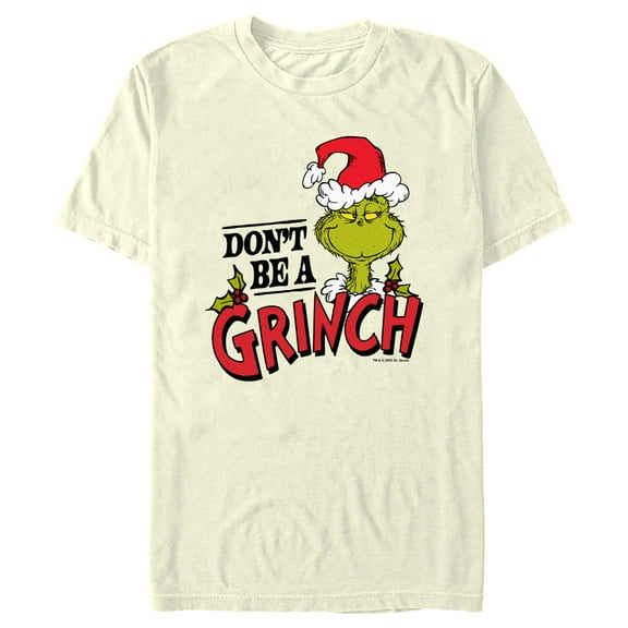 Men's Dr. Seuss Christmas Don't Be a Grinch  Graphic T-Shirt