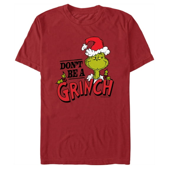 Men's Dr. Seuss Christmas Don't Be a Grinch Graphic T-Shirt