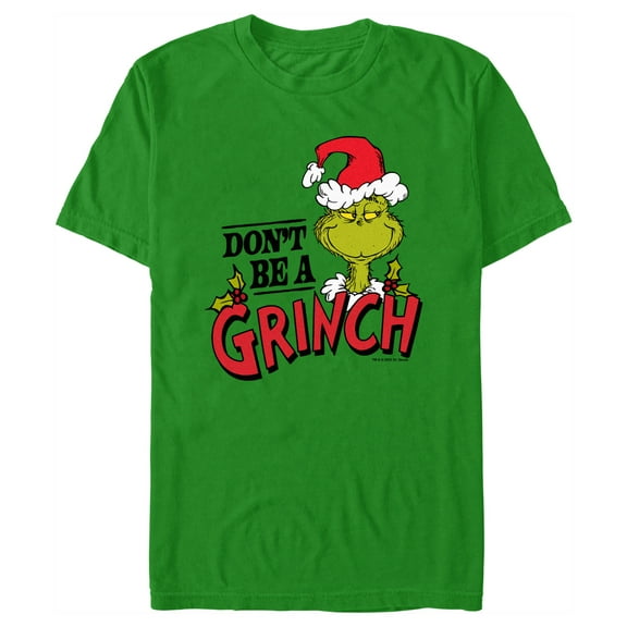 Men's Dr. Seuss Christmas Don't Be a Grinch  Graphic T-Shirt