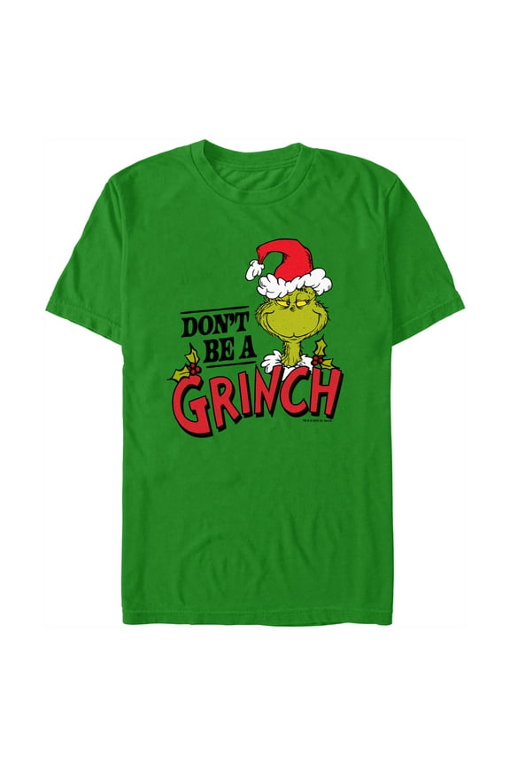 Men's Dr. Seuss Christmas Don't Be a Grinch  Graphic T-Shirt