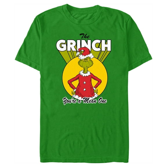 Men's Dr. Seuss Christmas Grinch You're a Mean One Graphic T-Shirt