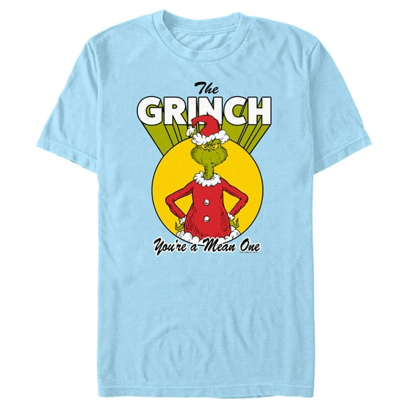 Men's Dr. Seuss Christmas Grinch You're a Mean One Graphic T-Shirt