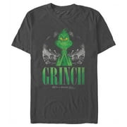 DR. SEUSS' THE GRINCH Men's Dr. Seuss Christmas Grinch You're a Mean One Portrait Graphic T-Shirt