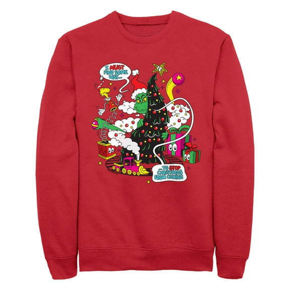 Men's Dr. Seuss Christmas the Grinch Find a Way  Sweatshirt