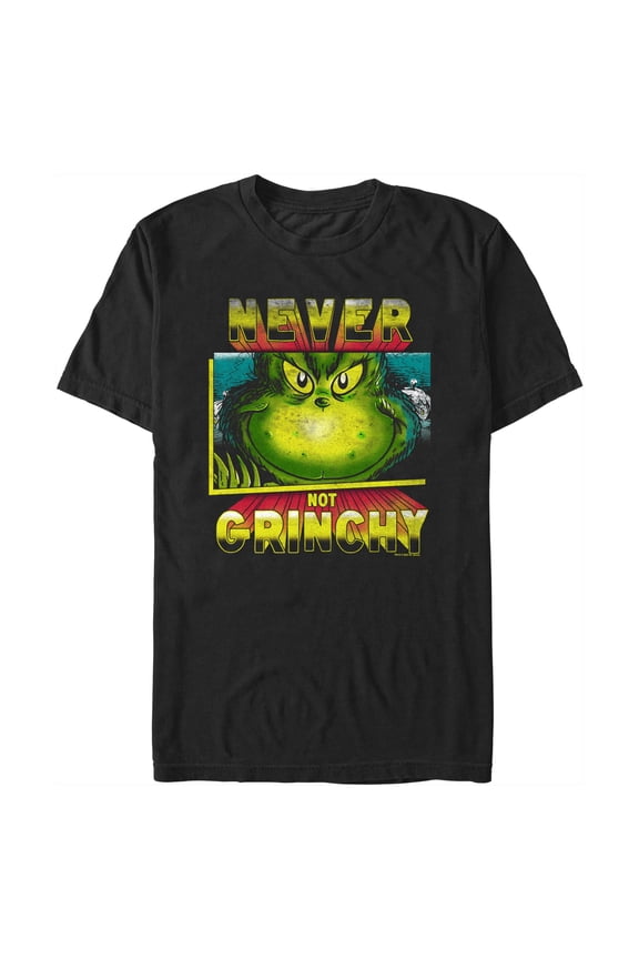 Men's Dr. Seuss Distressed Never Not Grinchy Graphic T-Shirt