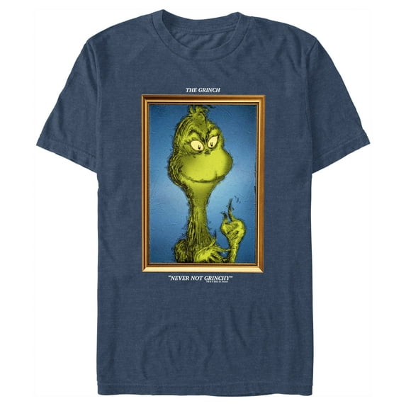 Men's Dr. Seuss Framed Grinch Painting Graphic T-Shirt