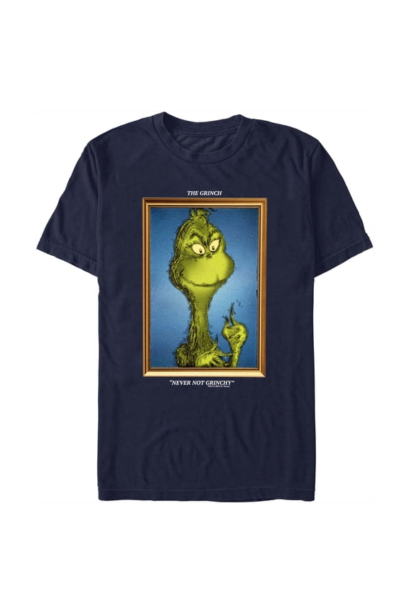 Men's Dr. Seuss Framed Grinch Painting Graphic T-Shirt