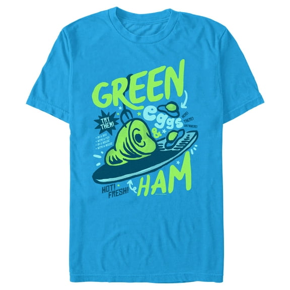 Men's Dr. Seuss Green Eggs & Ham Poster  Graphic T-Shirt