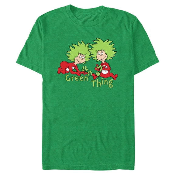 Men's Dr. Seuss Green Thing 1 and Thing 2  Graphic T-Shirt