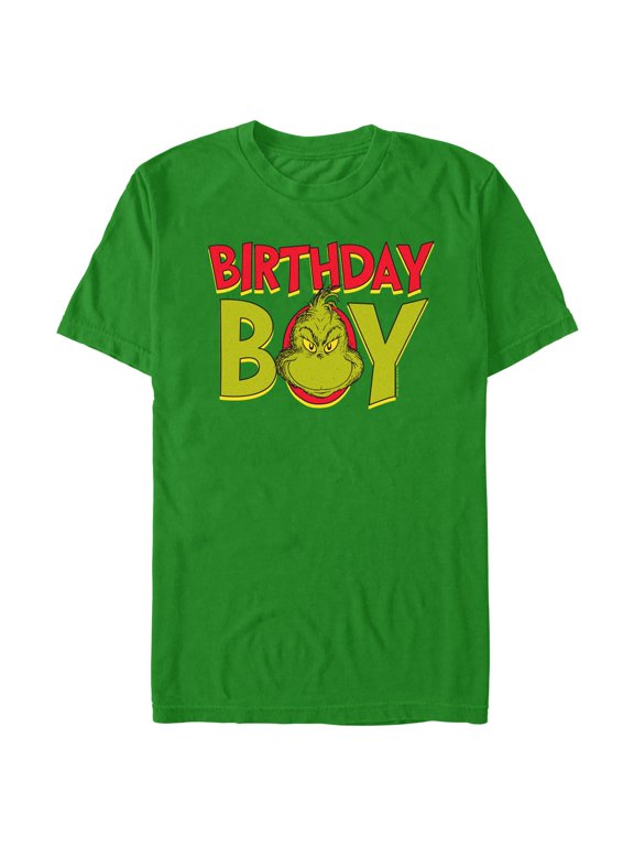 Men's Dr. Seuss Grinch Birthday Boy Graphic T-Shirt