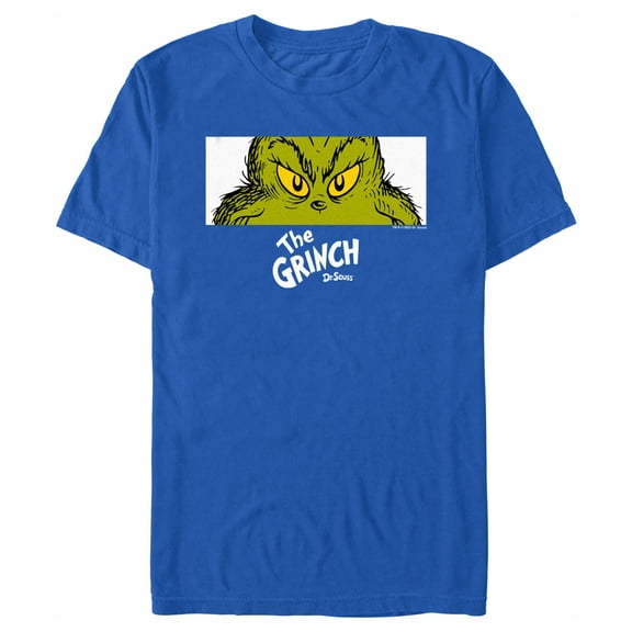 Men's Dr. Seuss Grinch Eyes Graphic Crop T-Shirt