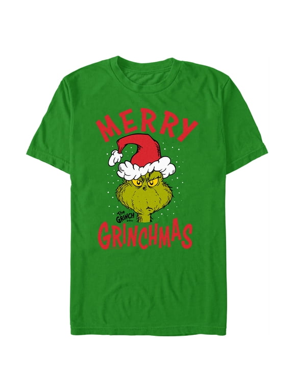 Men's Dr. Seuss The Grinch Christmas Merry Grinchmas Graphic T-Shirt